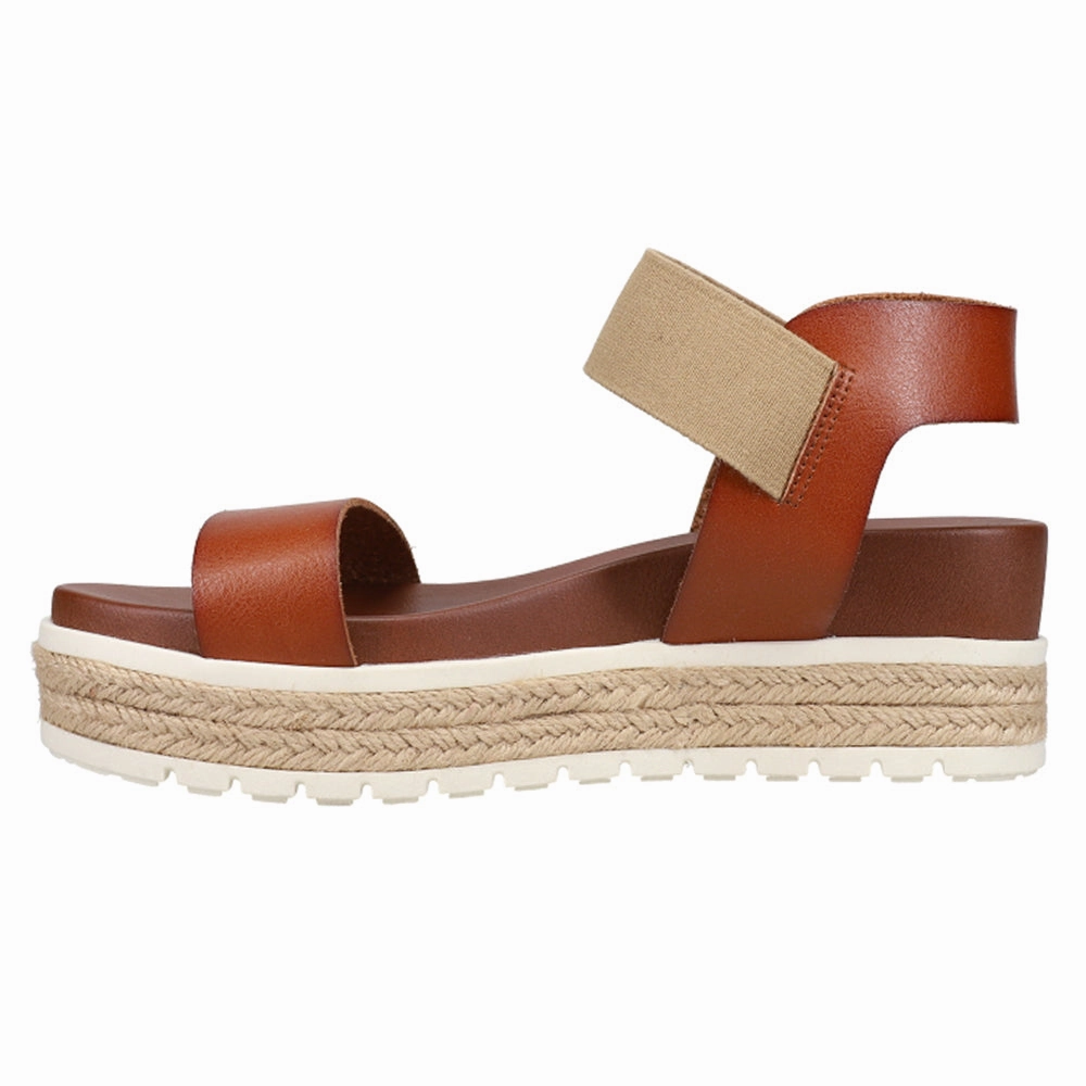Kandice Espadrille Wedge Platform Sandals cushioned collar perfect - fit