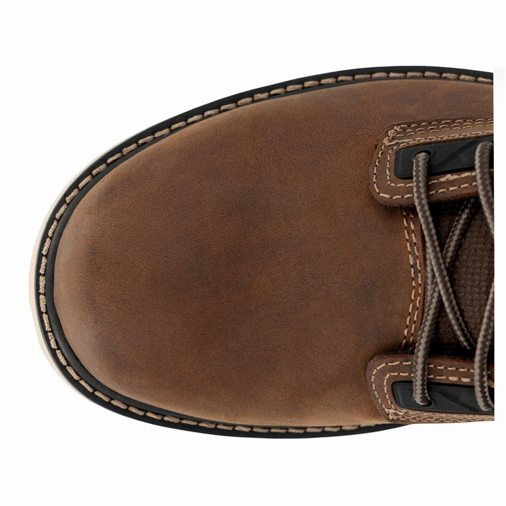 Heavy Duty Traction Slip Resistant Footwear Carbon Flex Wedge 6 Inch Waterproof Safety Toe Work Boots