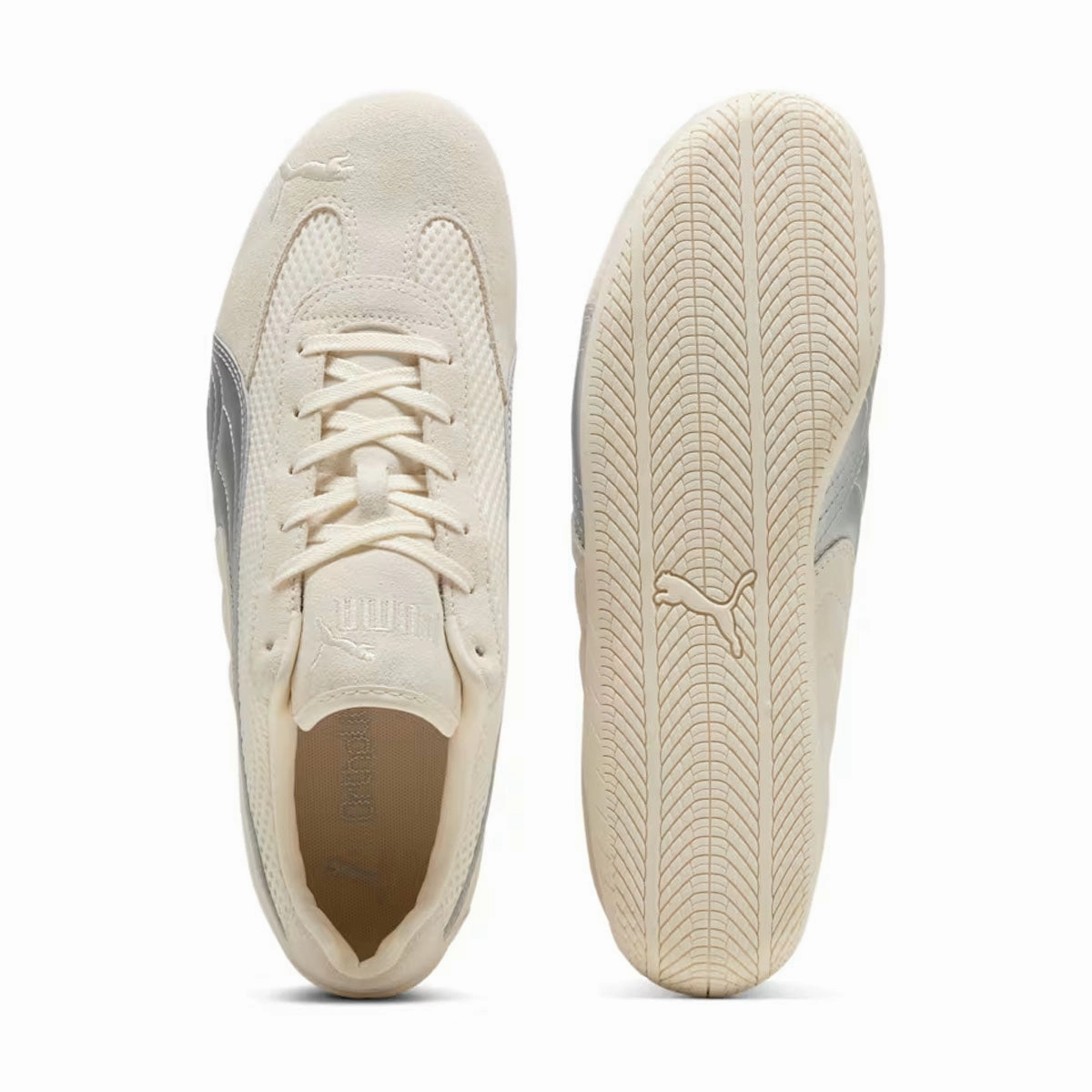 athletic chic Speedcat Premium 'Frosted Ivory Matte Silver'