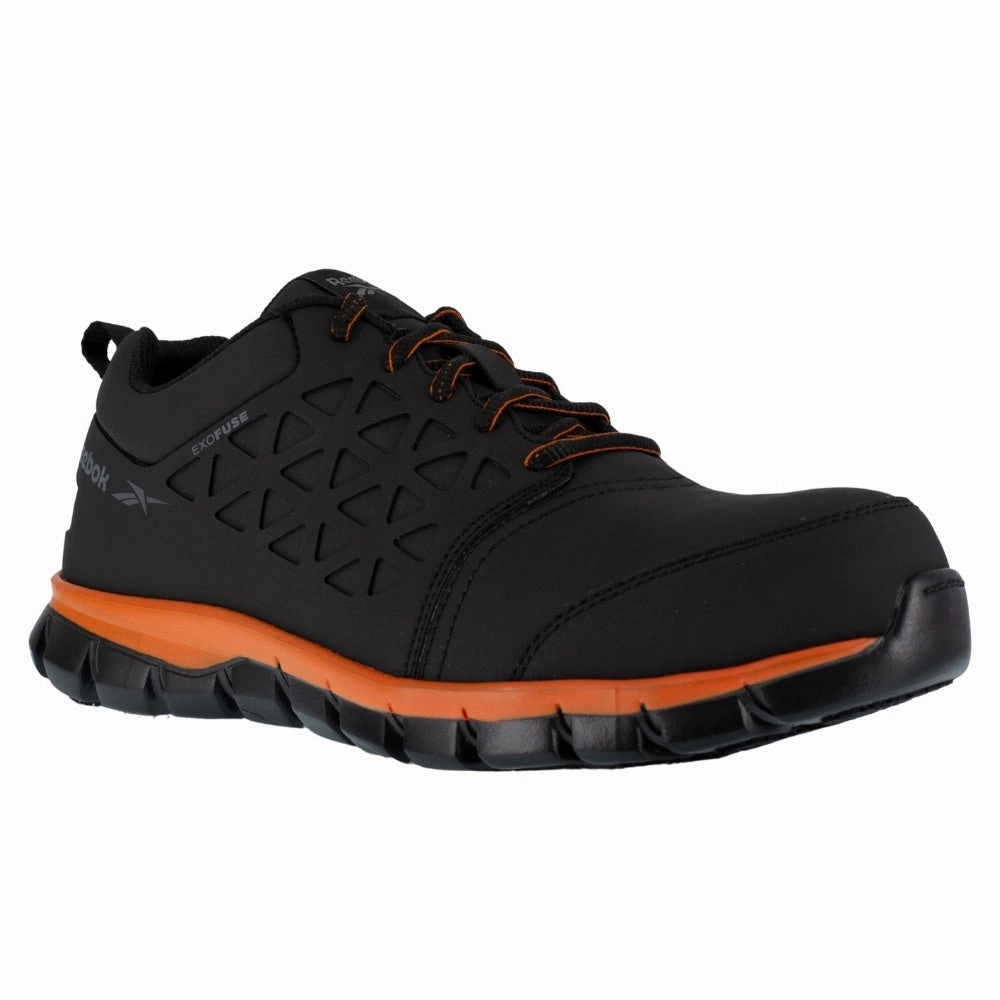 High-traction Breathable Liner Shoes Sublite Cushion Exofuse Slip Resistant Composite Toe Work Shoes