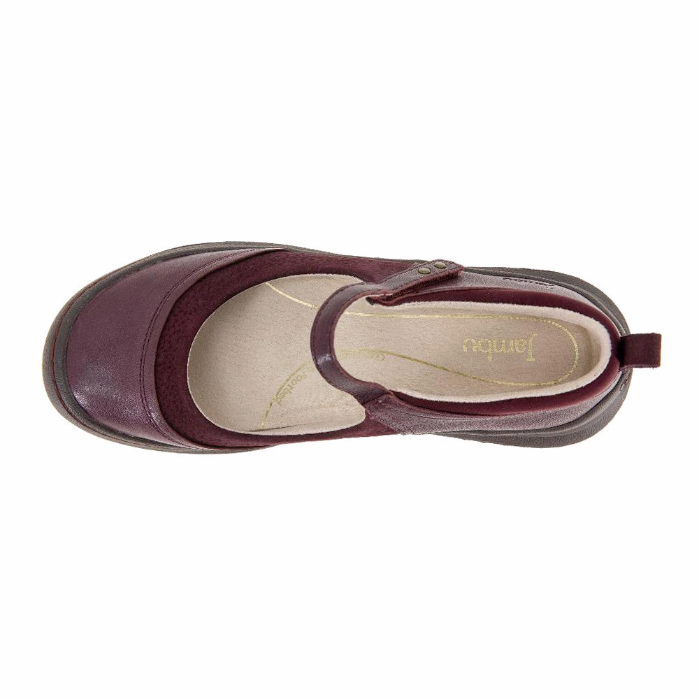 Ezra Embossed Mary Jane Flats Contoured Arch Stabilizer Large