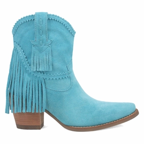 Fandango Fringe Snip Toe Pull On Cowboy Booties Non Binding Collar