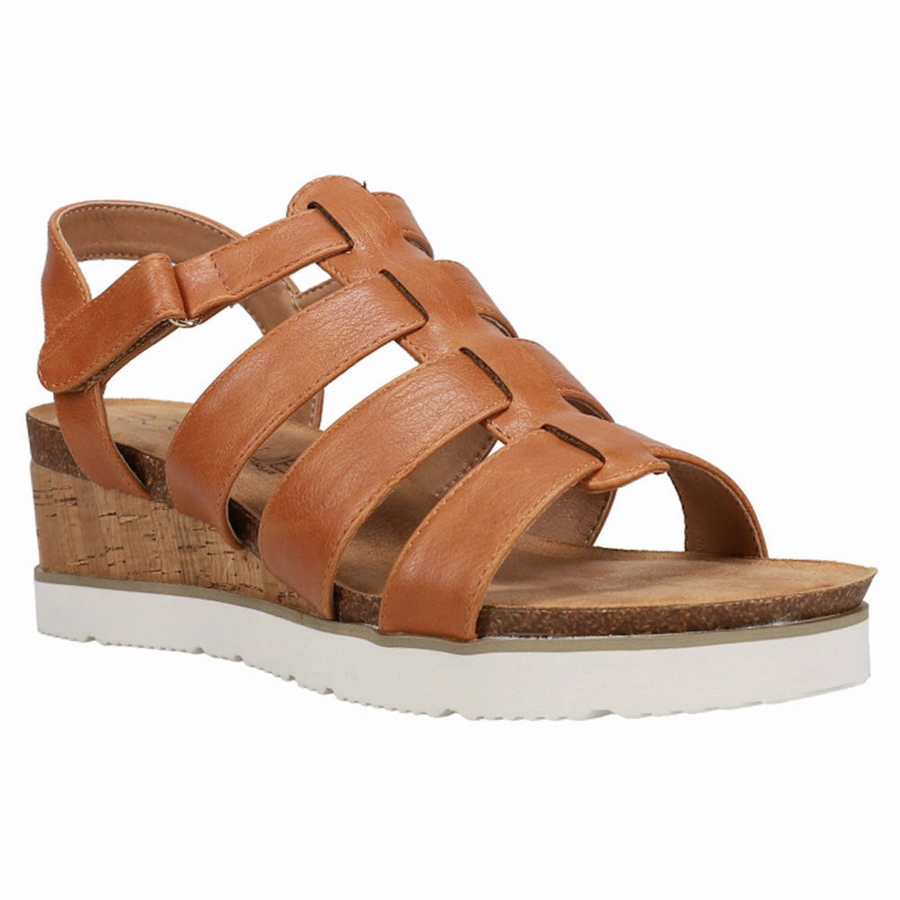equitable Fantasy Wedge Platform Sandals