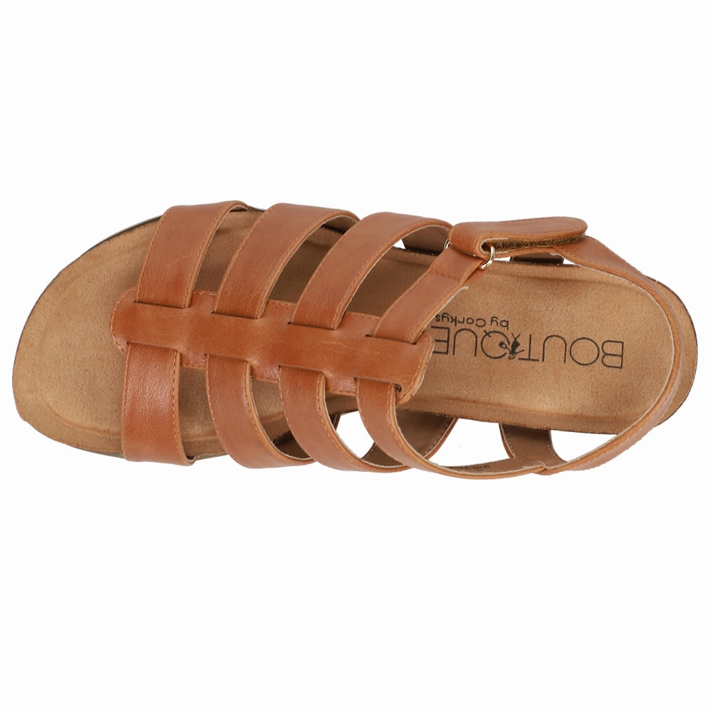 floral Collapsible Heel Fantasy Wedge Platform Sandals