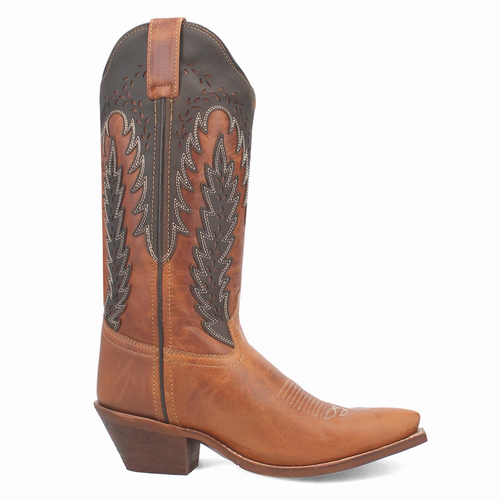 Farah Embroidered Snip Toe Pull On Cowboy Boots dancing - style