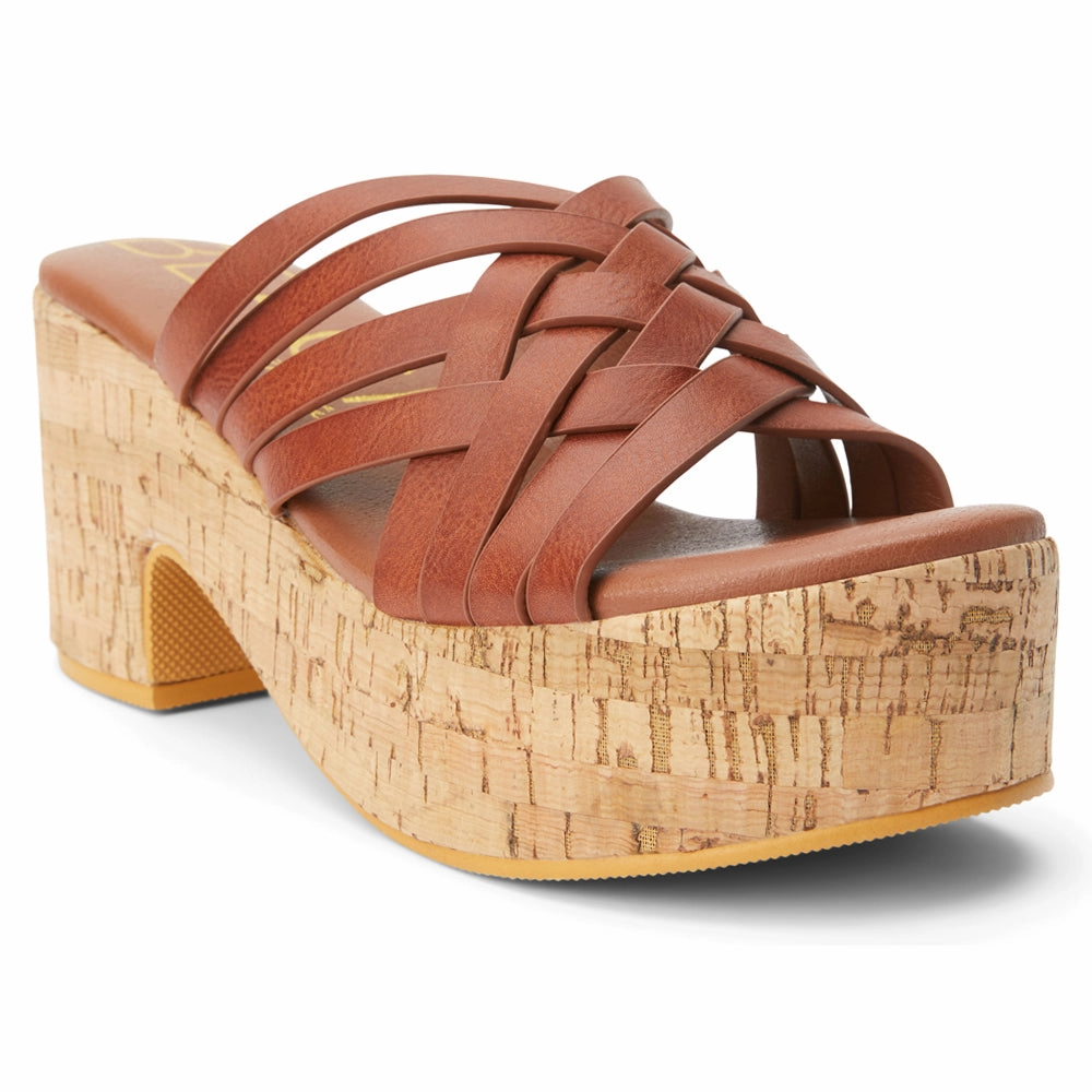 Daydream Block Heel Platform Sandals Aerobic Seamless Upper Construction