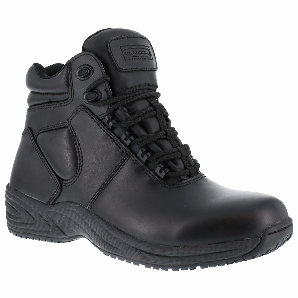 Fastener Slip Resistant Soft Toe Work Boots Comfort Lining