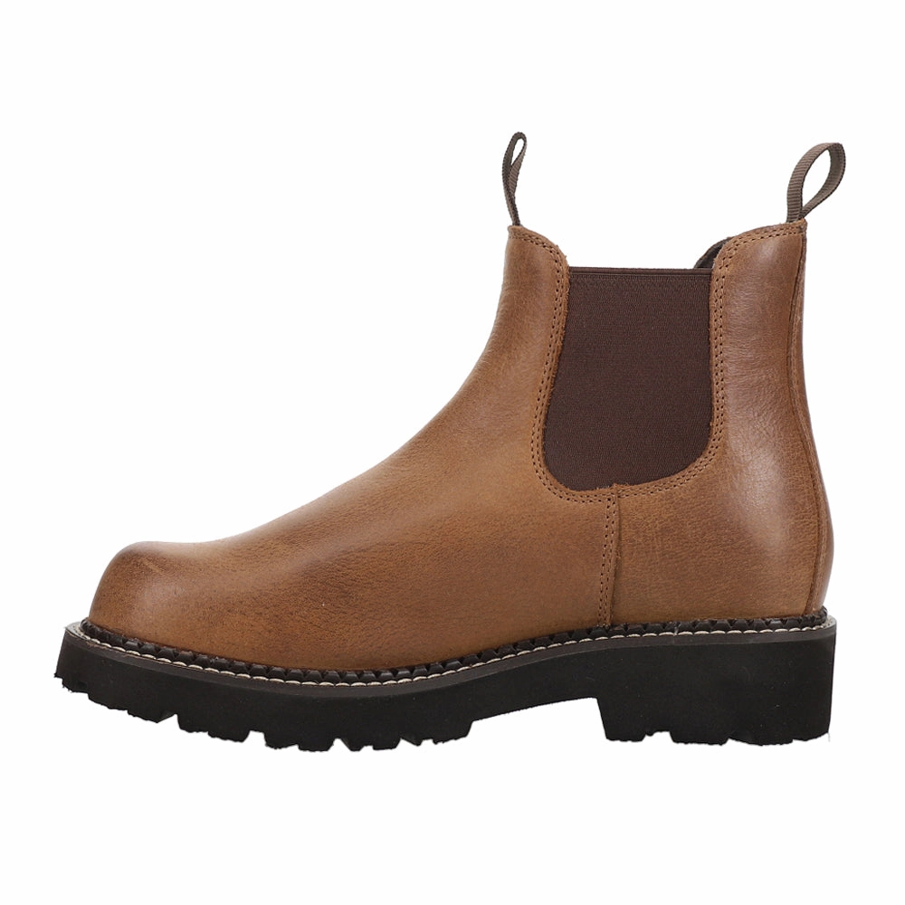 Shock Absorption Core Fatbaby Twin Gore Round Toe Pull On Chelsea Boots