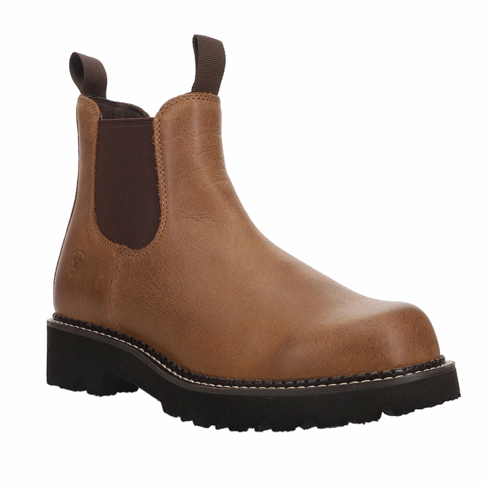 Fatbaby Twin Gore Round Toe Pull On Chelsea Boots men