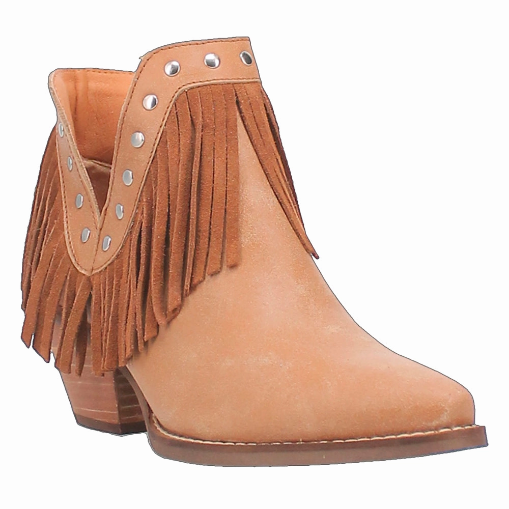 hikers traction - level Fine N' Dandy Fringe Studded Snip Toe Cowboy Boots