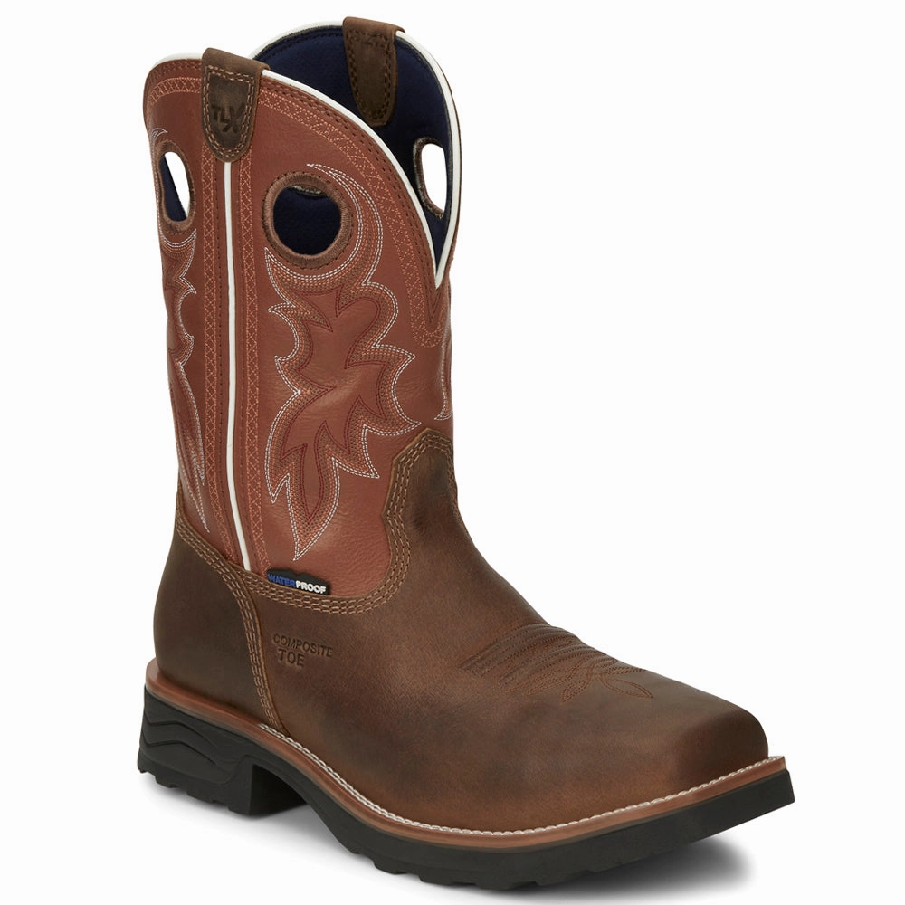 Long-Lasting Comfort Fireball 11 Inch Waterproof Composite Toe Work Boots