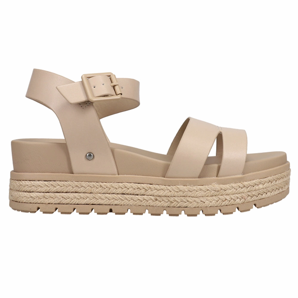 Knia Ankle Strap Espadrille Platform Sandals Arch support structure