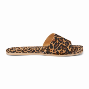 Bali Leopard Print Slide Flat Sandals mountain climbers