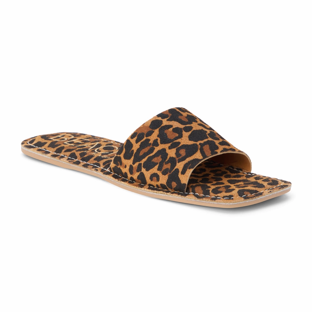 Bali Leopard Print Slide Flat Sandals Flexible kids' shoes
