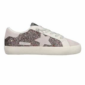 High-top Flair Glitter Slip On Sneakers