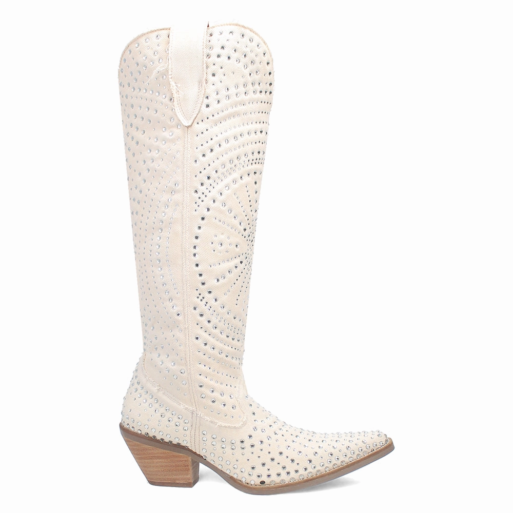 Honkytonk Honey Rhinestone Snip Toe Cowboy Boots windy - weather