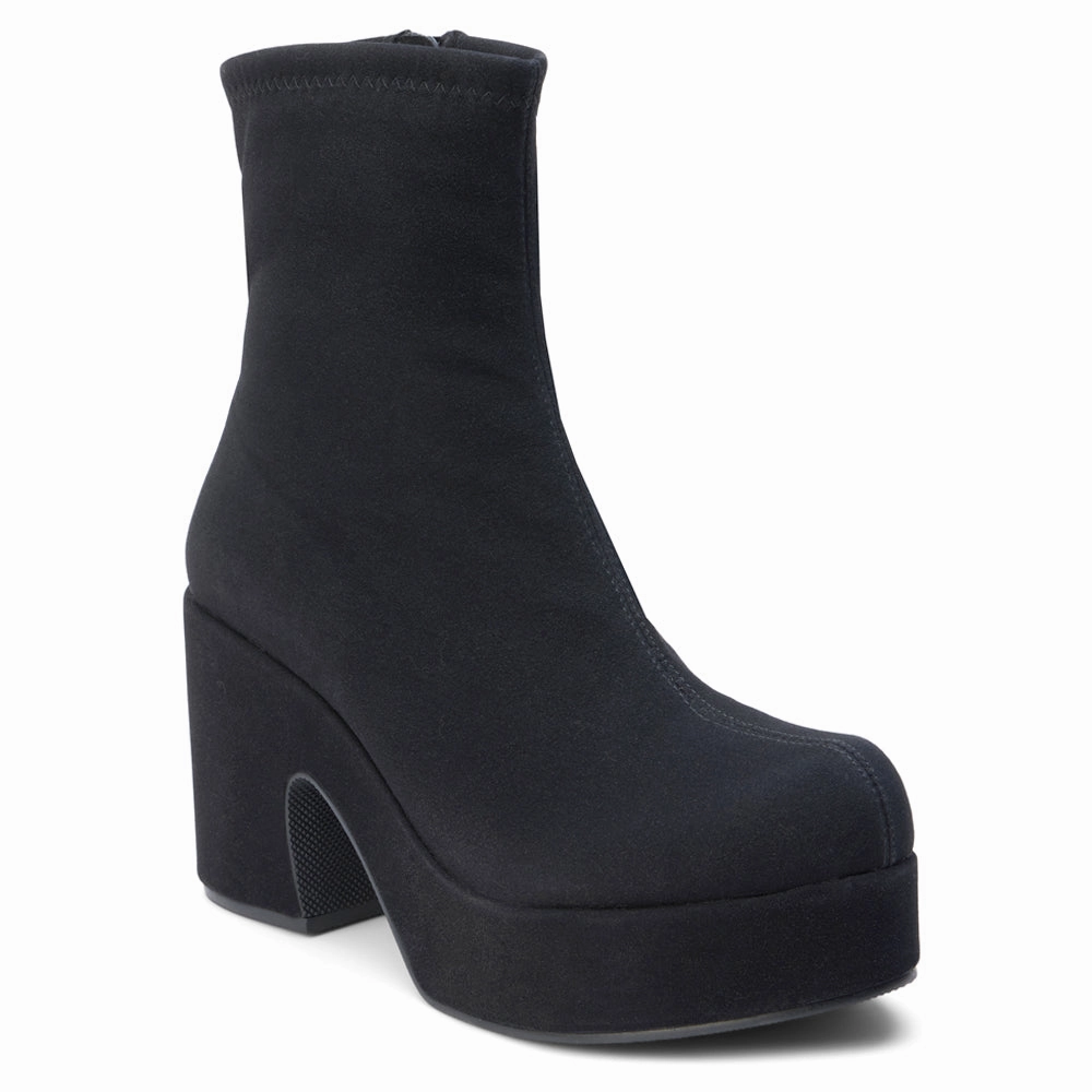 Dalton Round Toe Zippered Platform Booties Fresh flexibility spring - style