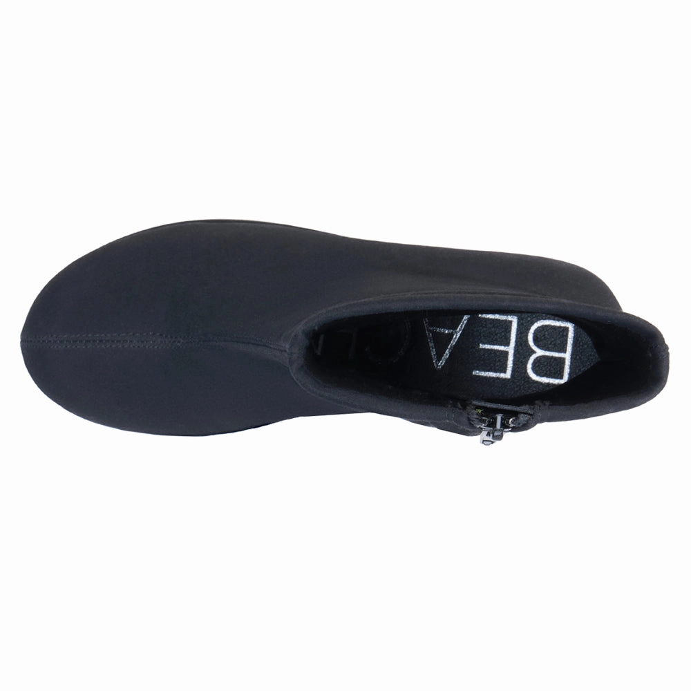 Dalton Round Toe Zippered Platform Booties Durable Rubber Tread Bonded Seam Technology