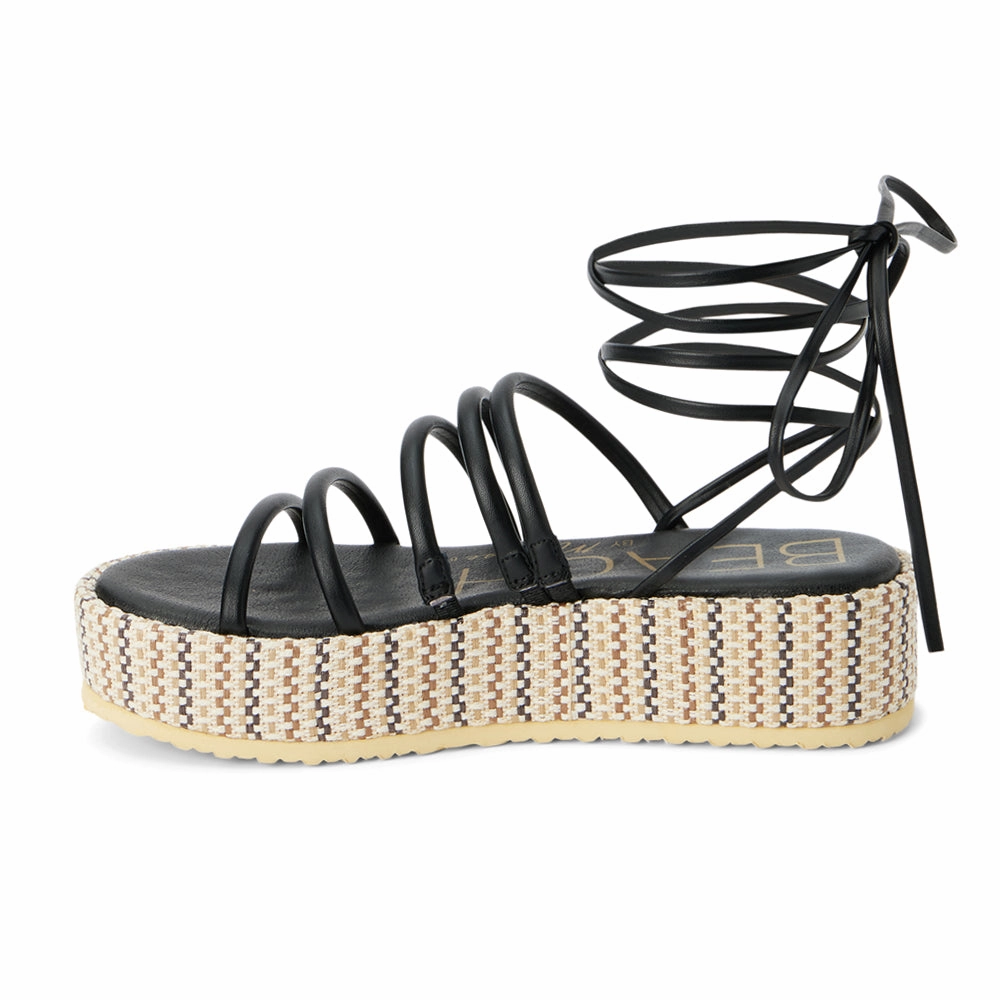Shock Diffusing Eli Ankle Strap Platform Sandals