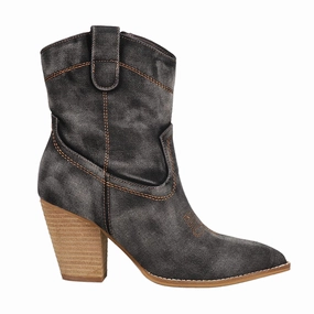 primary satisfying Friends In Low Places Embroidery Pointed Toe Cowboy Booties