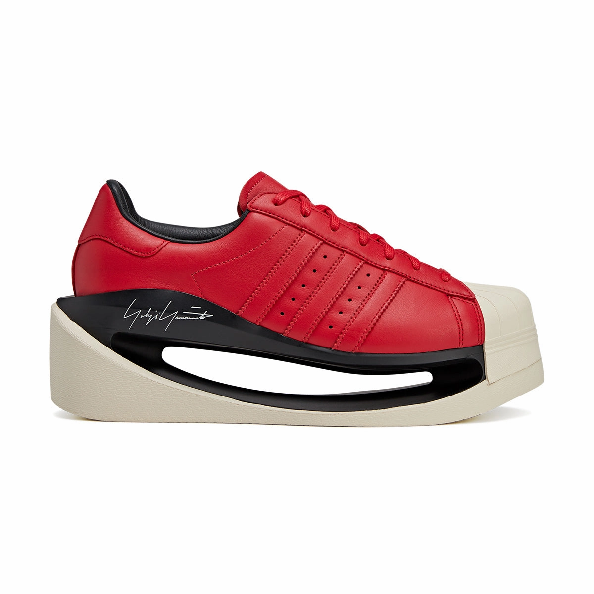 Recycled Rubber Base tennis players' agility Gendo Superstar 'Better Scarlet'