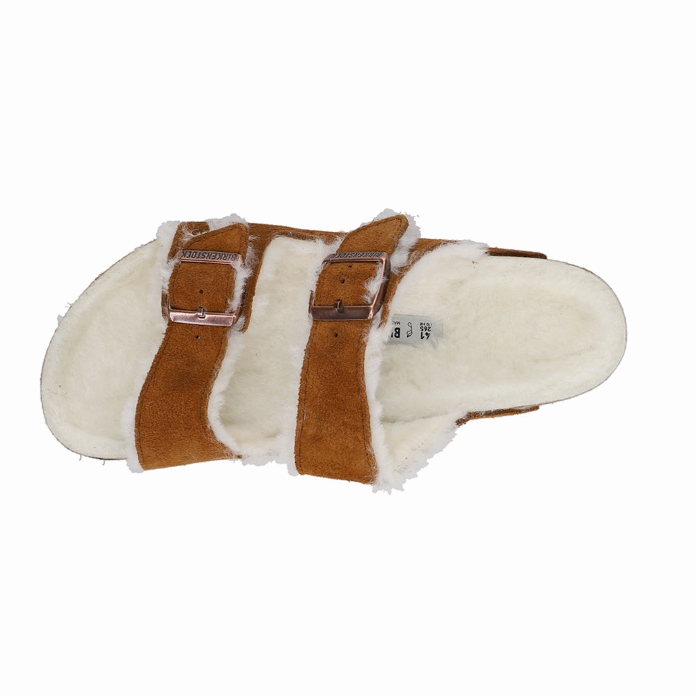 waterproof Arizona Shearling Suede Leather Sandals