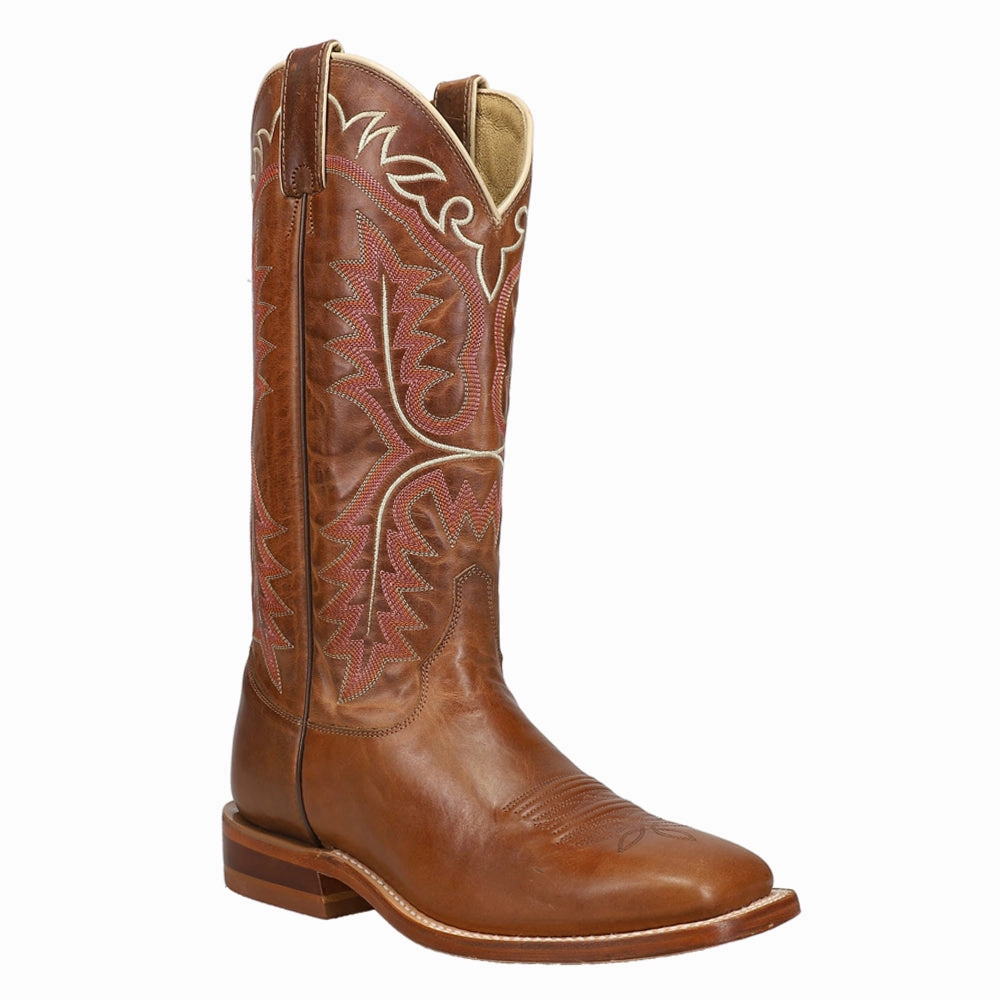 Stella 13 Inch Embroidered Square Toe Cowboy Boots Elegant flair