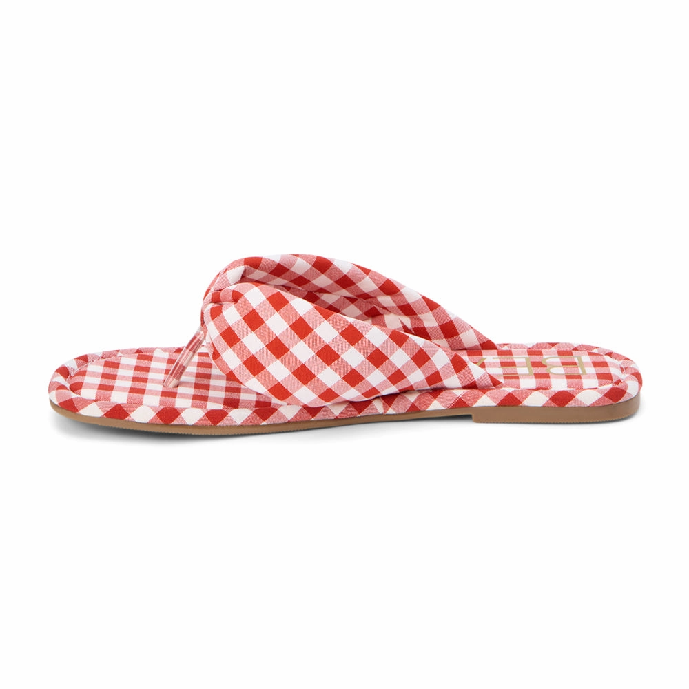 Seamless Toe Box Gidget Gingham Flip Flops