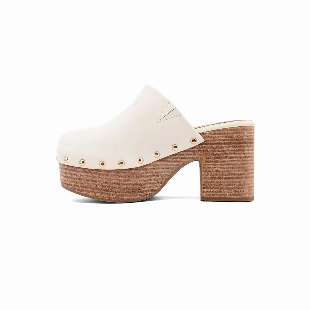 Smooth Interior Lining Gigi Platform Mule Clogs