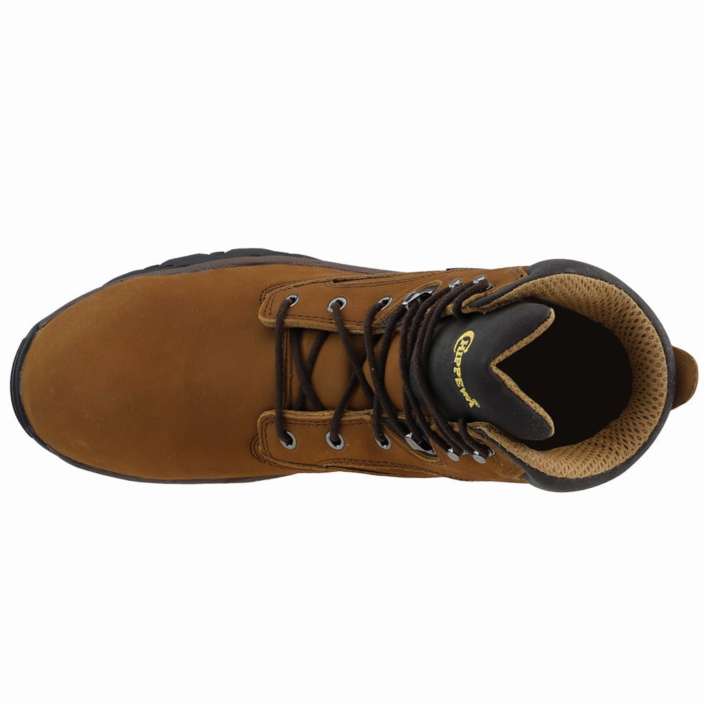 Graeme 6 Inch Waterproof Composite Toe Hiker Work Boots Shock Absorbent Heavy Duty Cushioning