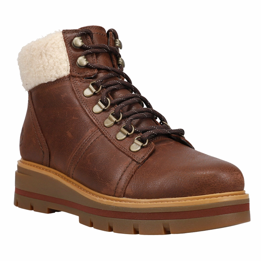 Impact-resistant Cushion Reinforced Traction Cervinia Valley Waterproof Round Toe Lace Up Winter Boots
