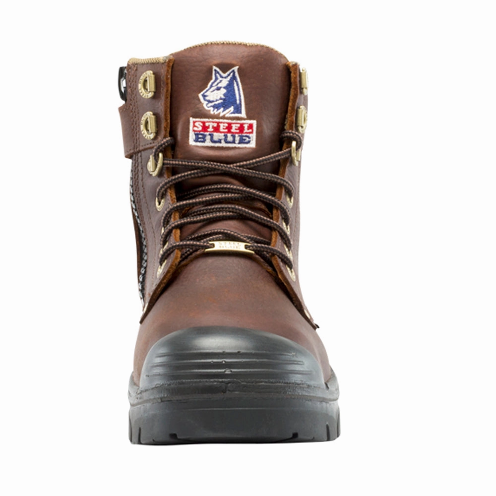 Water-resistant Cushion Argyle 6 Inch Puncture Resistant Steel Toe Work Boots