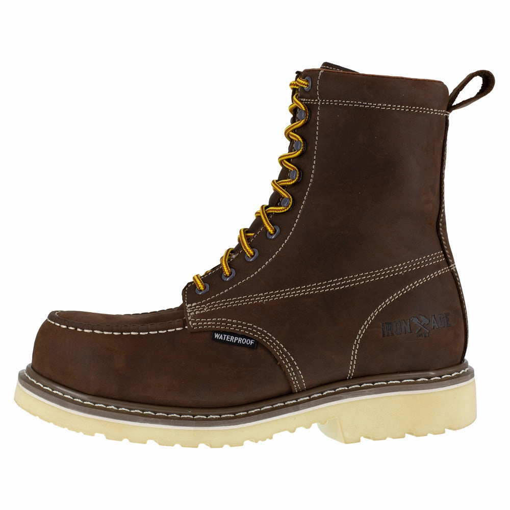 Traction Control Gear Thermal Lined Footwear Solidifier 8 Inch Waterproof Composite Toe Work Boots