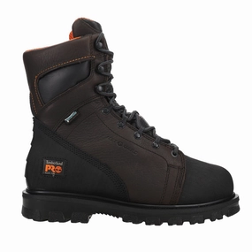 Rigmaster Met Guard 8 inch Waterproof Alloy Toe Work Boots Square Toe Rugged Design