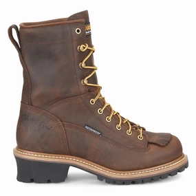 Spruce 8 Inch LTT Waterproof Soft Toe Logger Work Boots Rugged Design Water-resistant Coverage