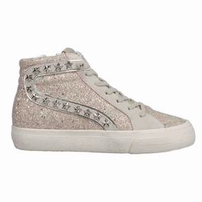 professionals' needs Hailey Glitter High Top Lace Up Sneakers