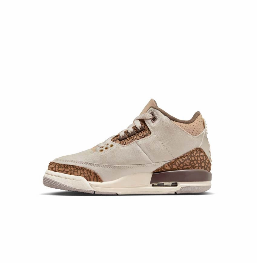 Kid's Air Jordan 3 Retro 'Palomino' Low Profile Collar Compression Molded Cushioning