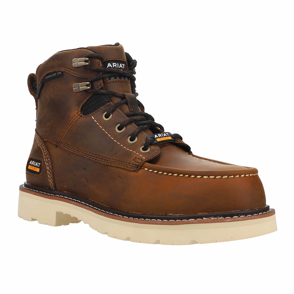 Rebar Lift 6 Inch Waterproof Composite Toe Work Boots Breathable Cushion