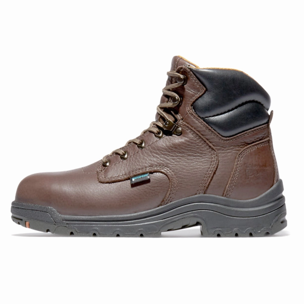 TiTAN 6 Inch Waterproof Alloy Toe Work Boots Thermal Shield Gear Soft Leather