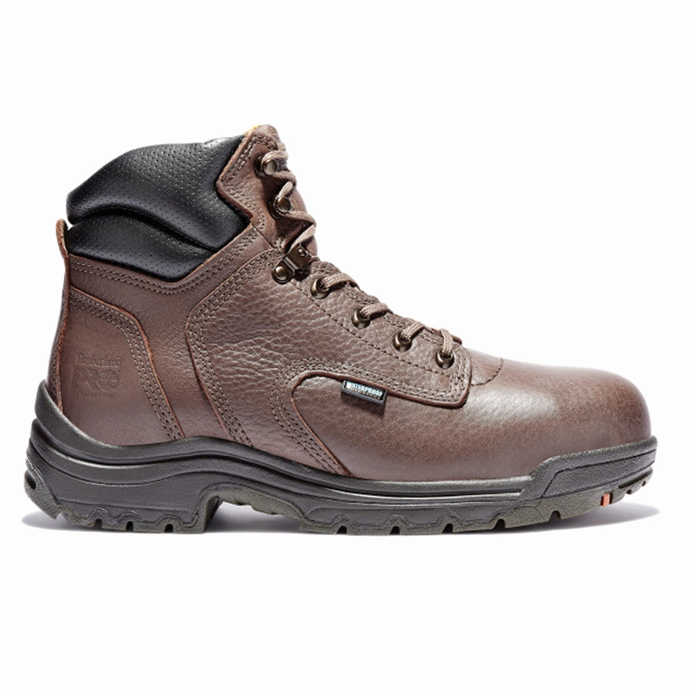 TiTAN 6 Inch Waterproof Alloy Toe Work Boots Slip-resistant support