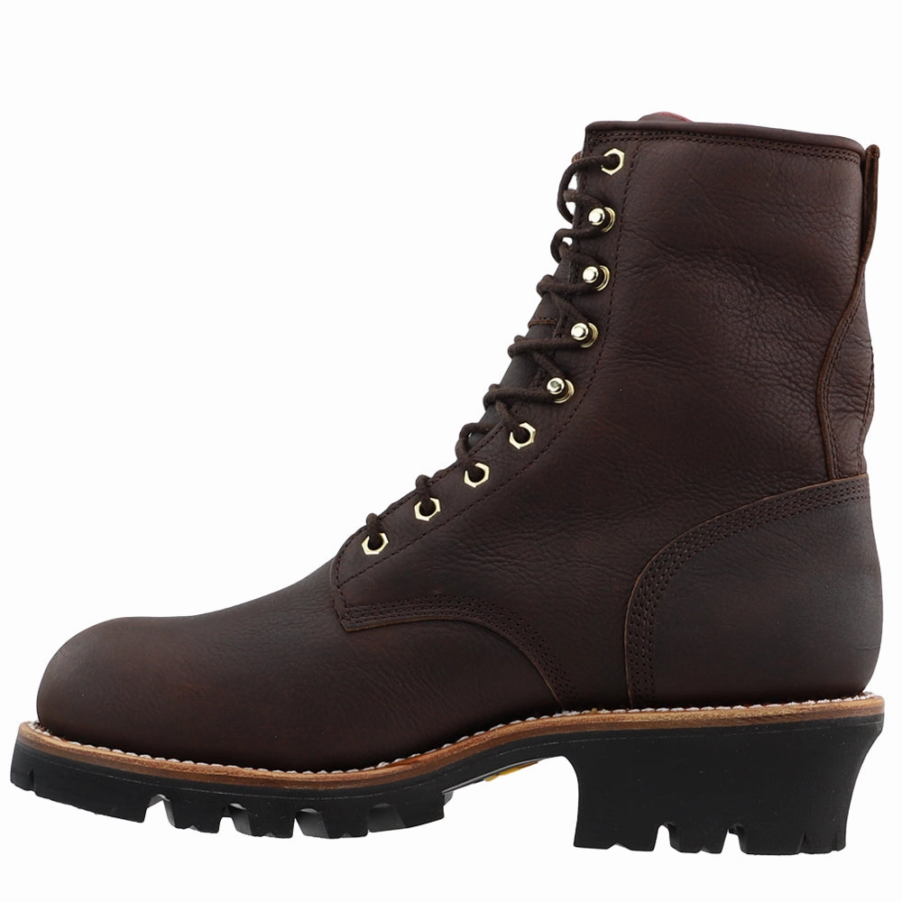 Heavy Duty Performance Gear Sturdy footwear Paladin 8 Inch Waterproof Insulated Steel Toe Logger Lace Up Work Boots