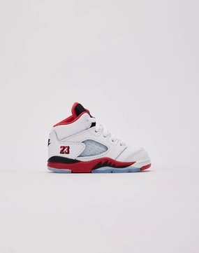 Durable Bottom Exclusive Design Jordan Air Jordan 5 Retro 'Fire Red Black Tongue' Toddler