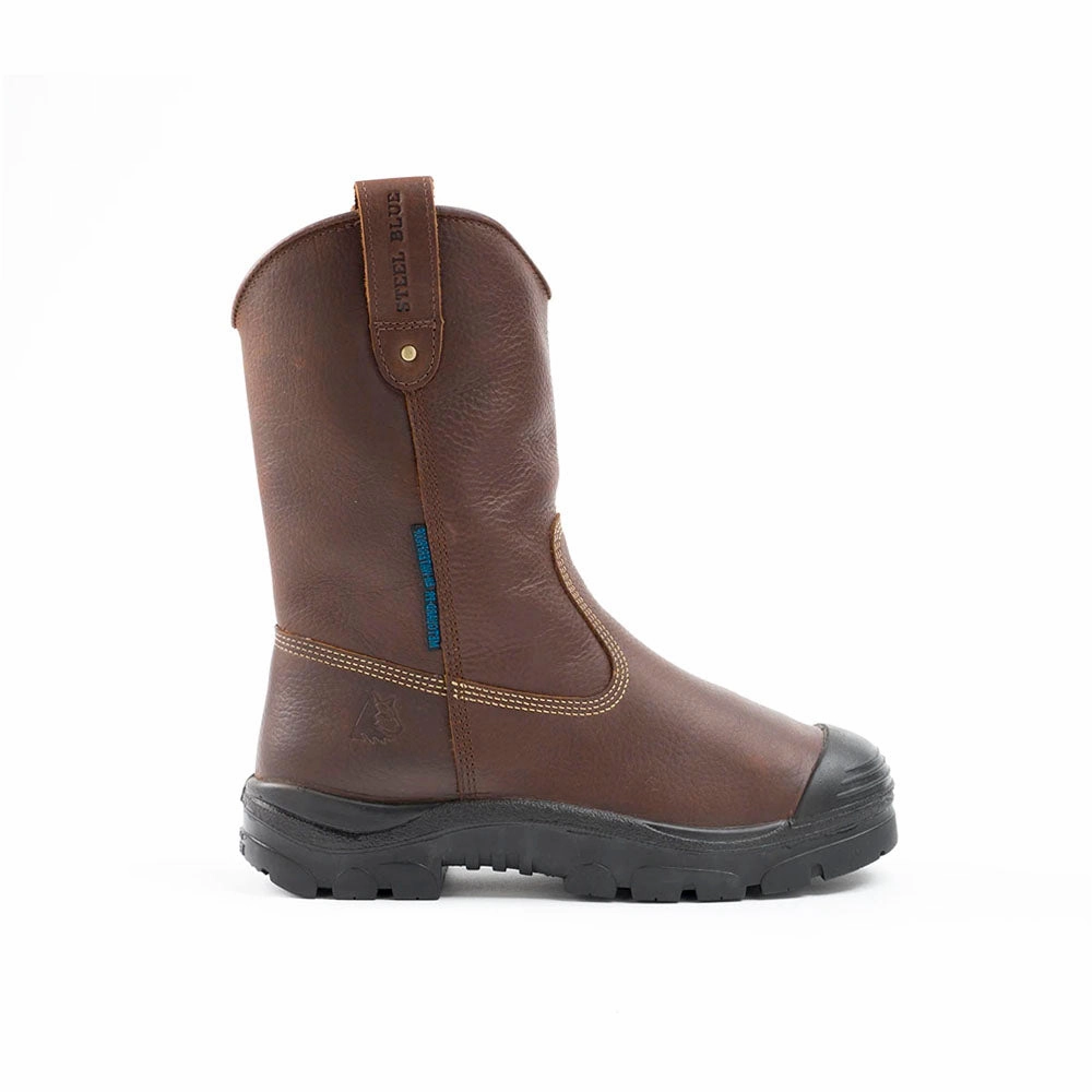 Heeler 10 Inch Puncture Resistant Steel Toe Work Boots Shock Absorbing Shoes Work Site Gear