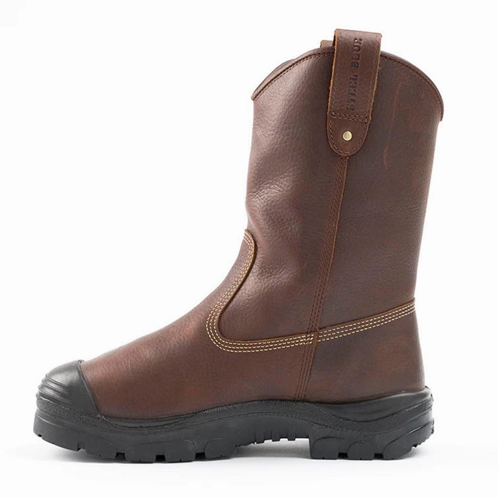 Heeler 10 Inch Puncture Resistant Wide Steel Toe Work Boots Extra Cushion Footwear Reliable Design