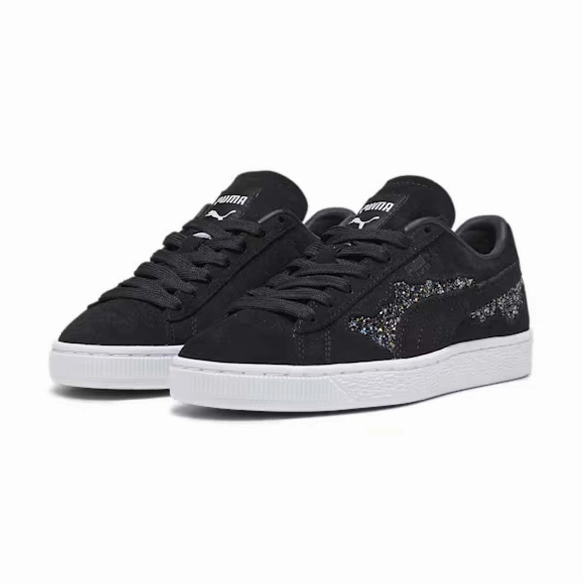 All Weather Performance basketball players' support   Swarovski Wmns Suede 'Black'