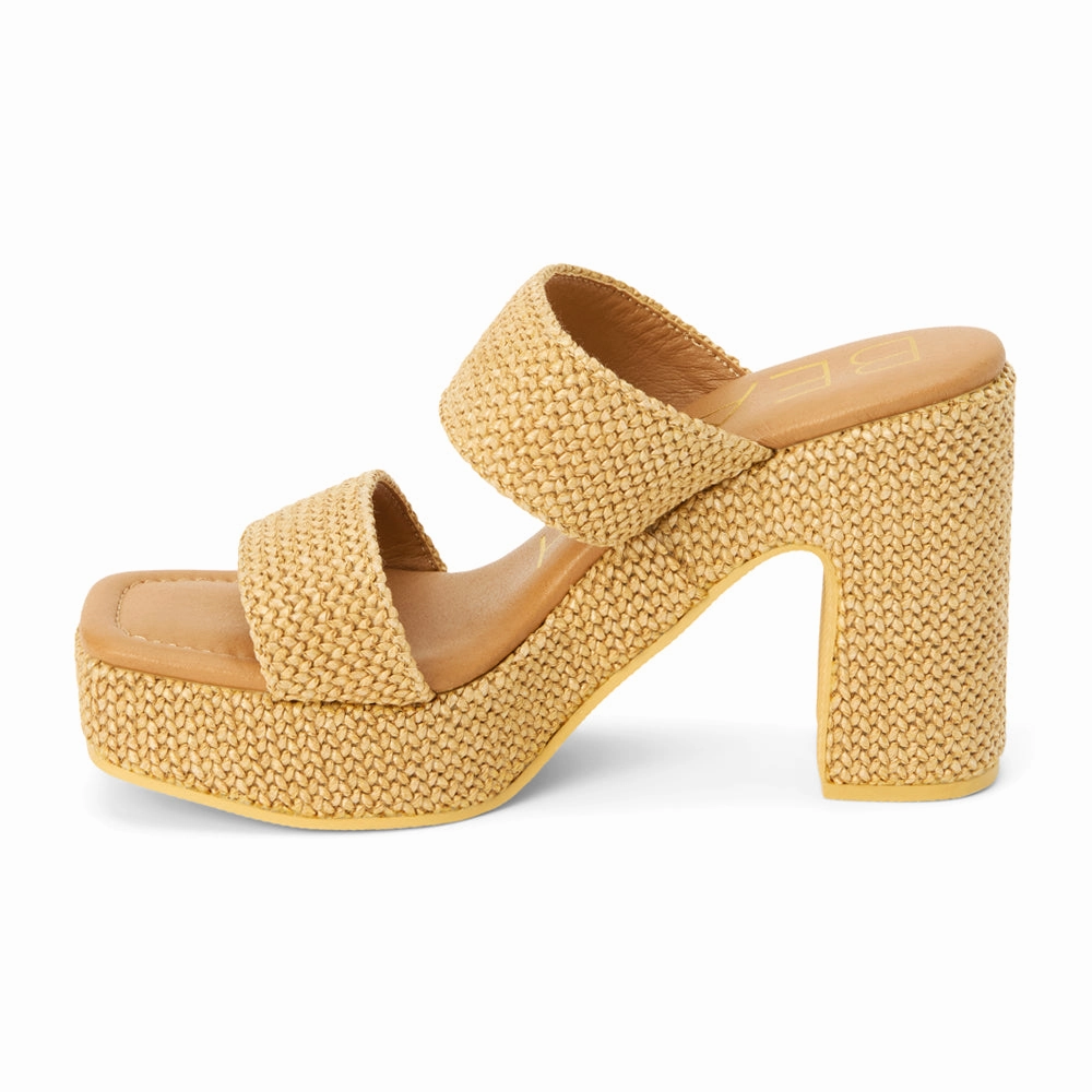 Performance Fit Ultra-soft breathability Gem Platform Block Heel Sandals