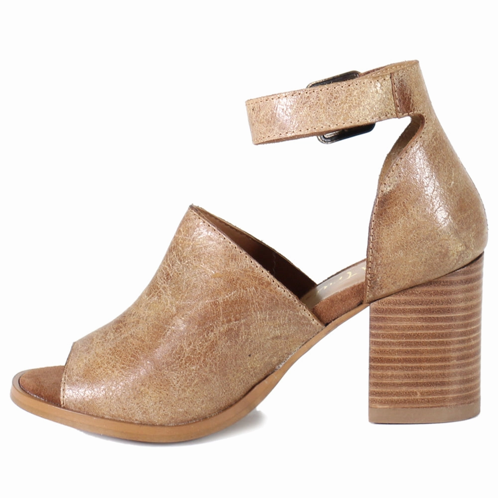 Leah Mai Ankle Strap Block Heel Sandals Trusted Tangle Free Laces