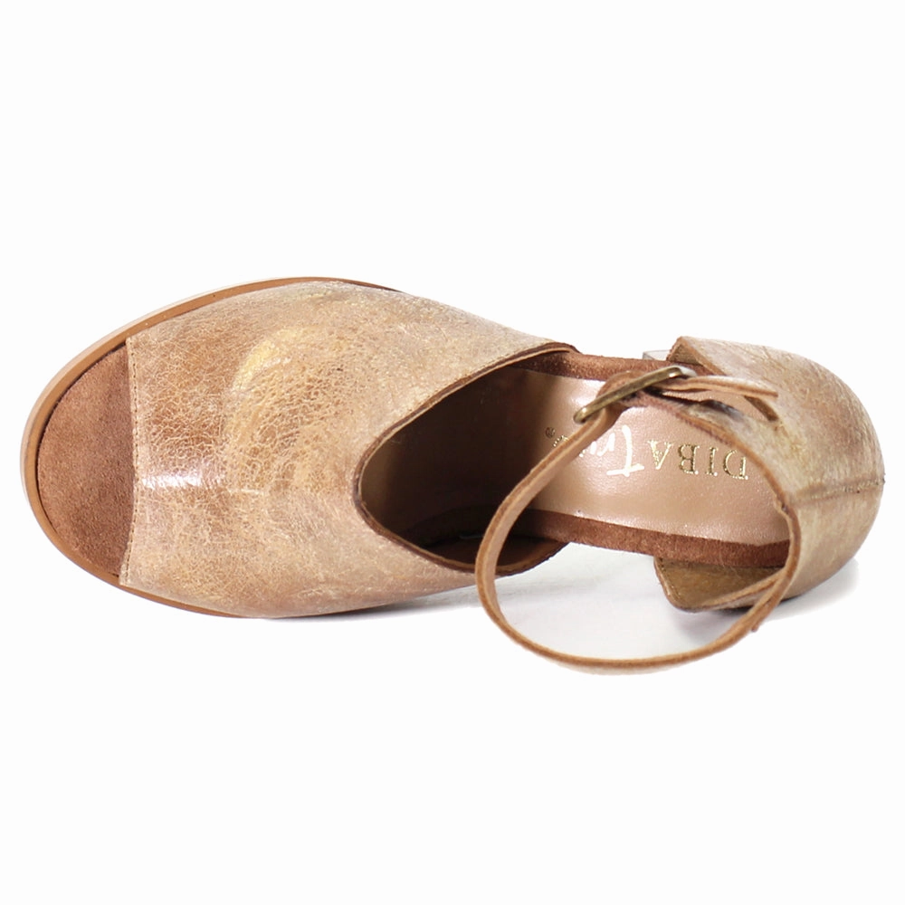 Slim breathability Sustainable production Leah Mai Ankle Strap Block Heel Sandals