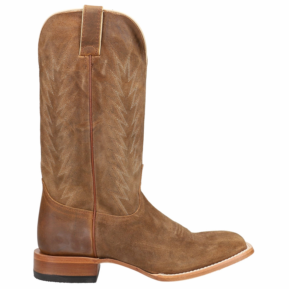 Hombre Suede 13 Inch Square Toe Cowboy Boots Waterproof Function