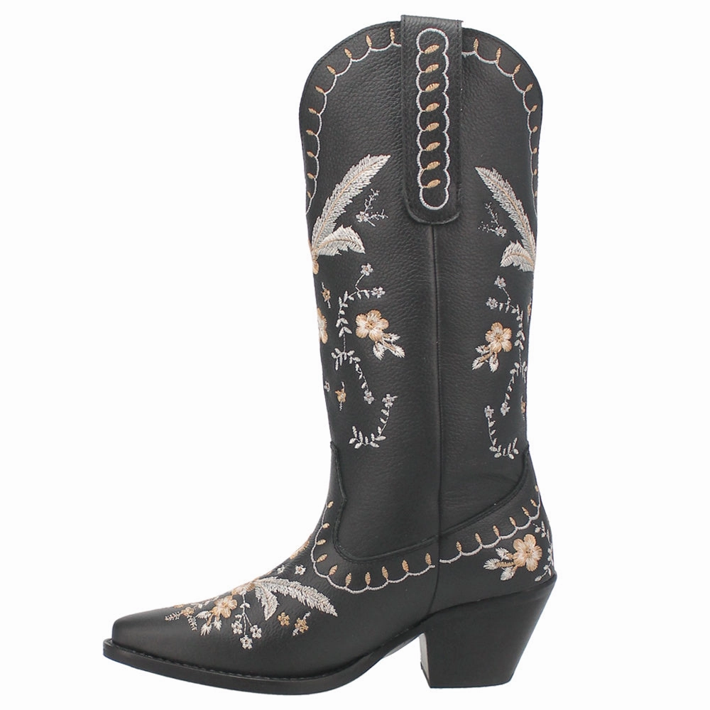 Full Bloom Floral Round Toe Cowboy Boots time-saving